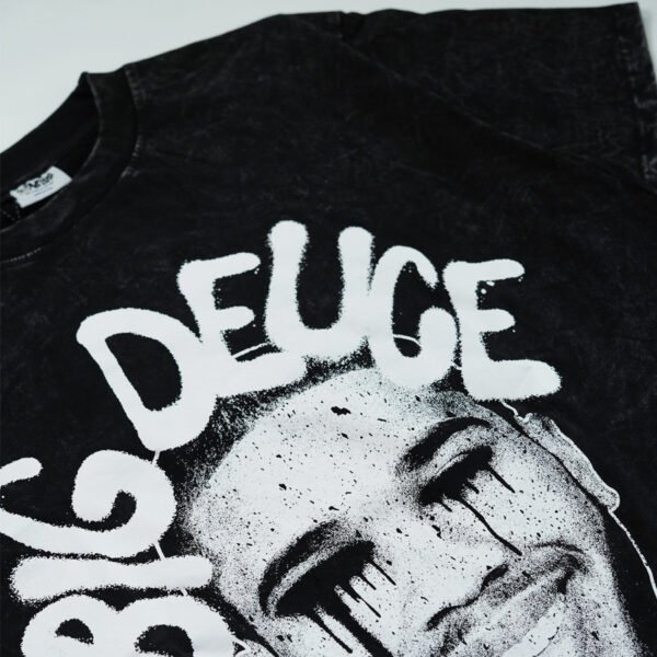 BIG DEUCE BLACK WASHED TEE - Image 2